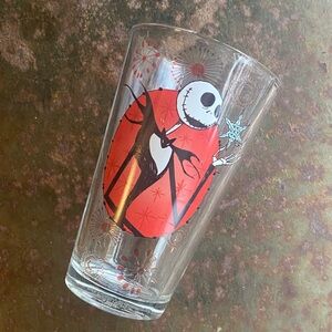 Disney Tim Burton's The Nightmare Before Christmas Glass Jack Holding Star 16 oz